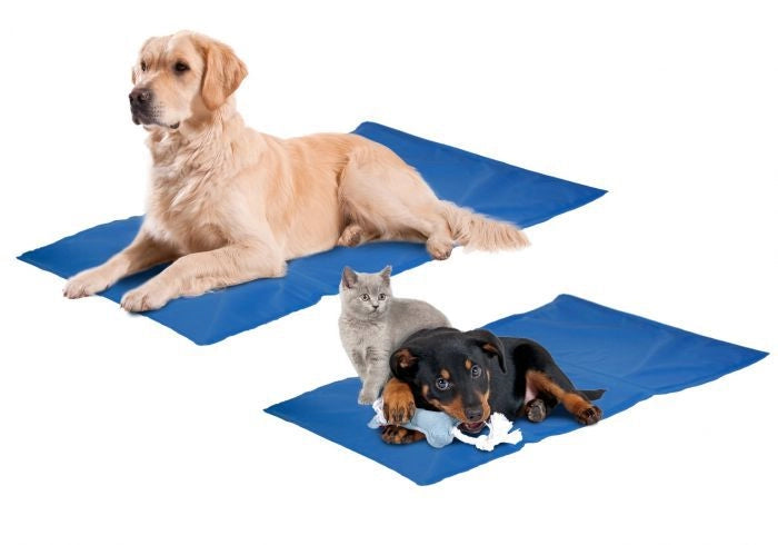 Tappetino rinfrescante in gel AIO FACTORY XL per animali domestici, letto per cani impermeabile blu