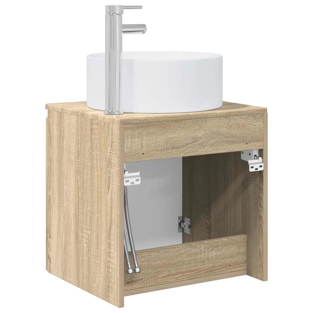 Mobile lavabo da parete Rovere Sonoma 49,5 x 44,5 x 65,5 cm 890464