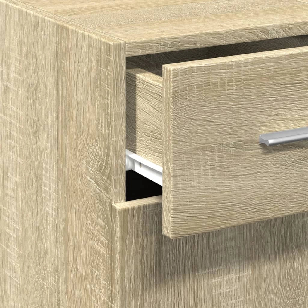 Buffet credenza cassettiera armadio mobile contenitore organizer cucina soggiorno rovere Sonoma 30 x 42,5 x 93 cm legno ingegnerizzato marrone 02_0031504