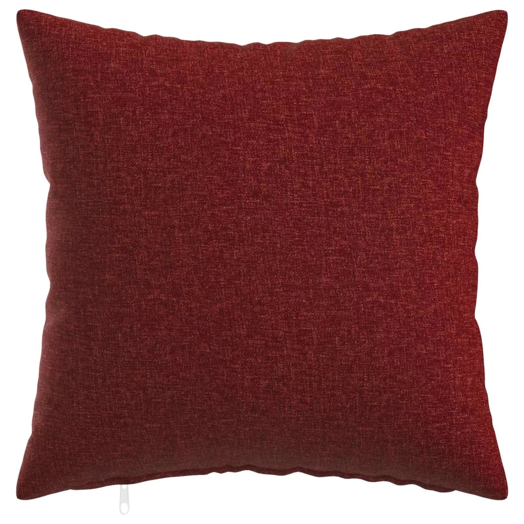 Federa 12 pz HEERLEN Rosso Vino 45 x 45 cm Tessuto 910272