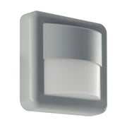 Applique esterna quadrata grigio/bianca LED 4W IP55 FIDO