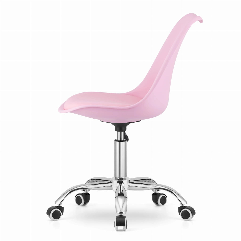 Valora VIRO SEDIA GIREVOLE Rosa Design Ergonomico Regolabile