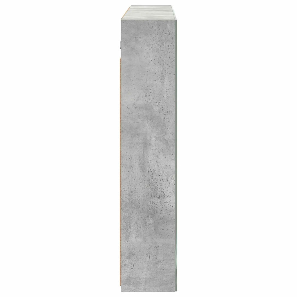 Mobiletto per specchio da bagno con lo scaffale Grigio cemento