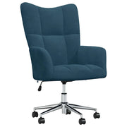 Poltrona Relax Blu in Vellutocod mxl 125844