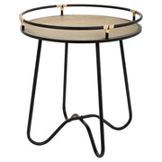 Tavolino in metallo nero 45x45x50h