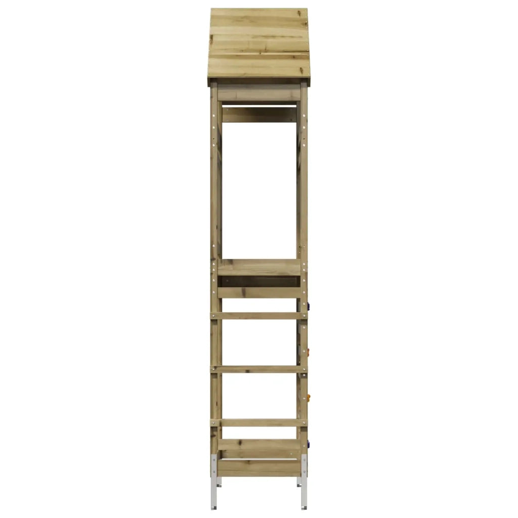 Torre da Gioco per Esterni Naturale Pino Solido Impregnato 826534