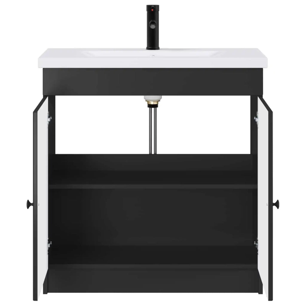 Set di mobili per il bagno Nero 78,5 x 37,5 x 81 cm 3404135