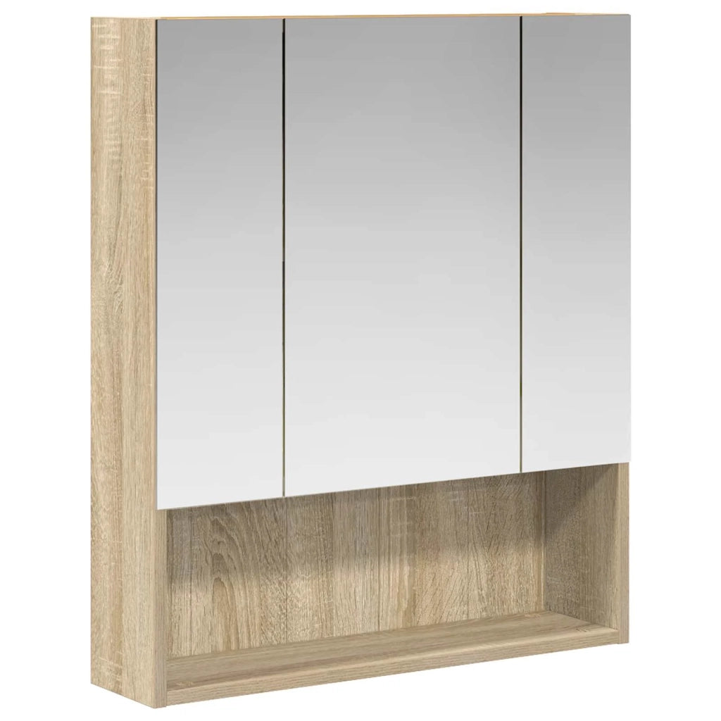 Mobiletto per specchio da bagno Rovere Sonoma 60 x 14.5 x 70 cm