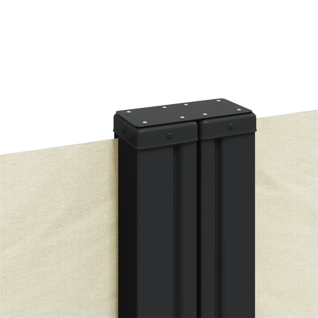 Tenda da Sole Laterale Retrattile-Tenda parasole per balcone per giardino Crema 220x1000 cm 731939