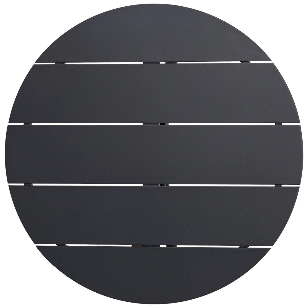 Tavolo in alluminio grigio 90x75 cm