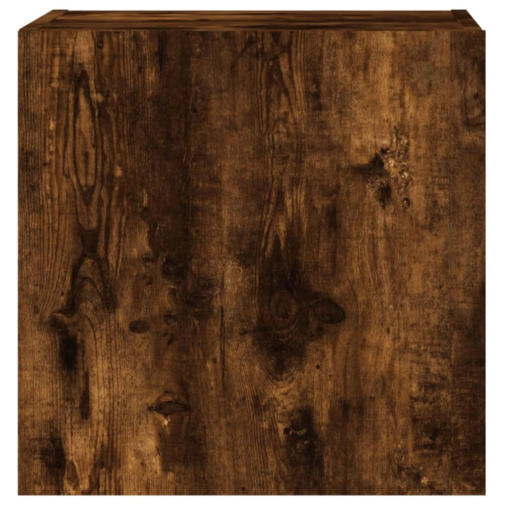 Mobile TV multimediale da parete mensola TV credenza TV per sala da pranzo soggiorno camera da letto 2 pezzi rovere affumicato 40,5 x 30 x 40 cm legno ingegnerizzato marrone 02_0028984
