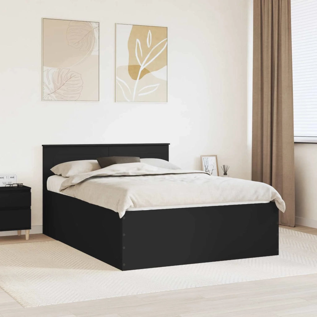 Struttura del letto Nero 150 x 200 cm Legno multistrato 3408565
