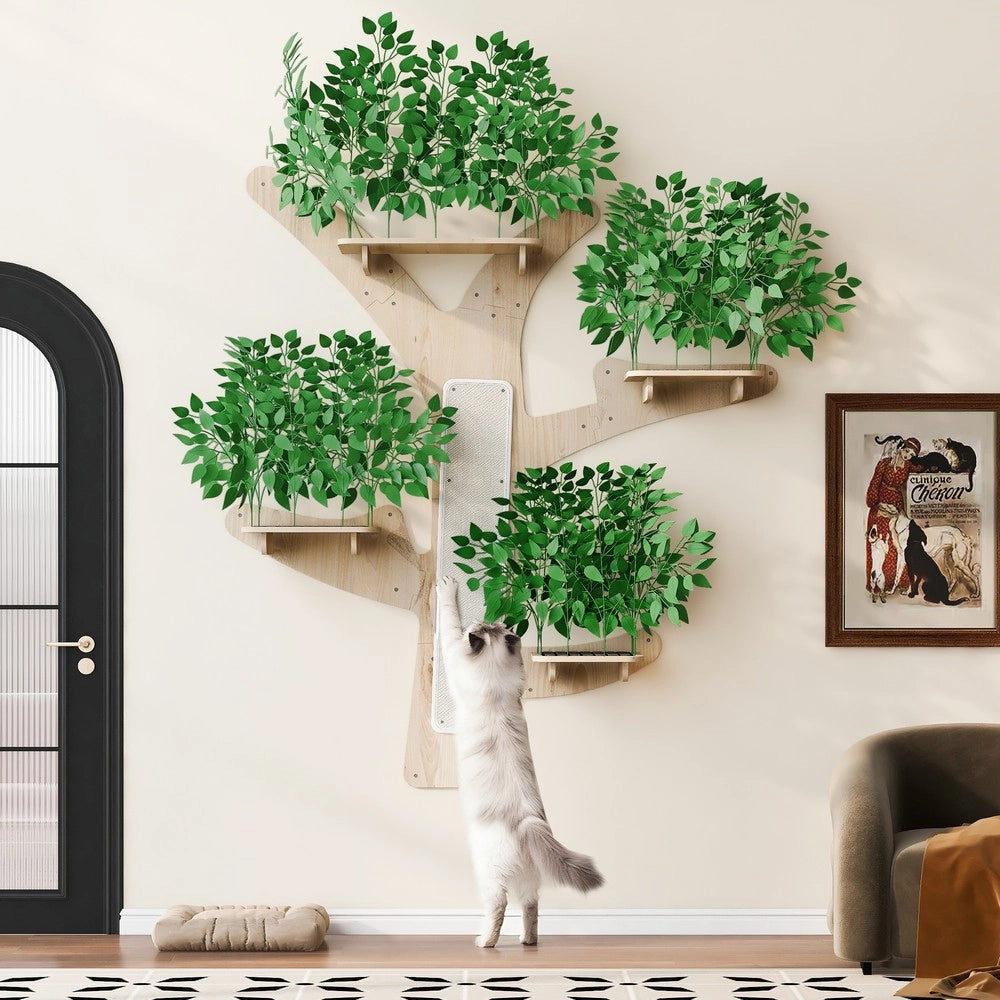 Albero Tiragraffi da Parete in Legno di Pino ¨C Xylo ¨C Massello, 155x210 cm