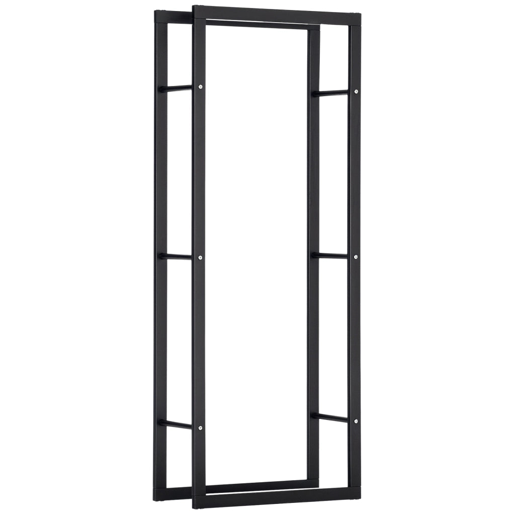 Etagere per legna da ardere ¨C zephmum ¨C metallo nero 60x25x150 cm
