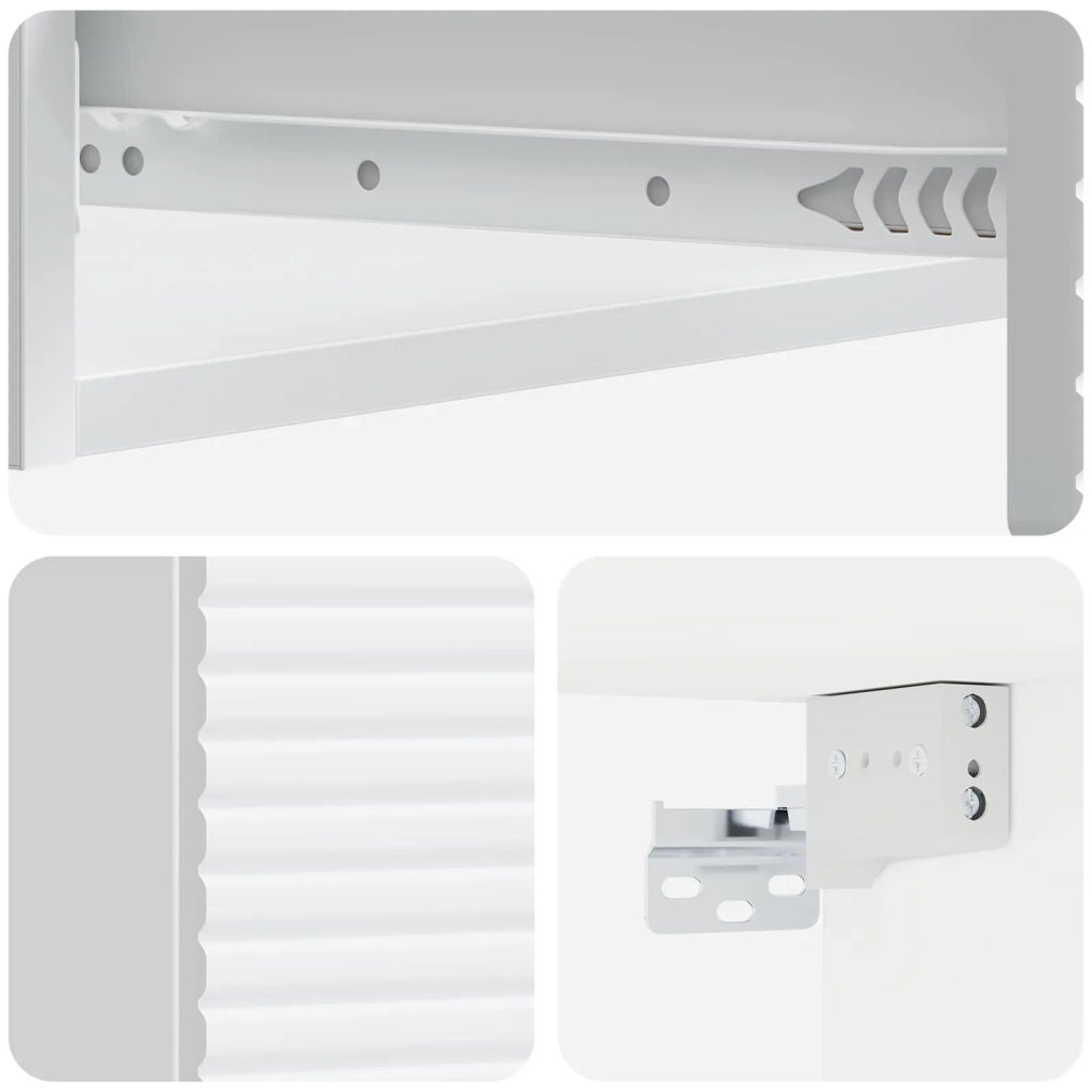 Tavolino da Parete Laterale Bianco 87,5 x 34,5 x 17 cm 898665