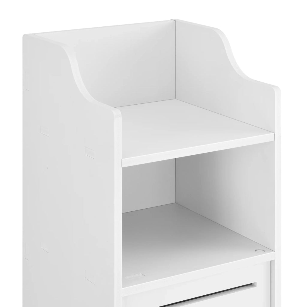 Colonna da bagno mobile contenitore con ante e più vani portaoggetti 135 cm bianco 03_0005824