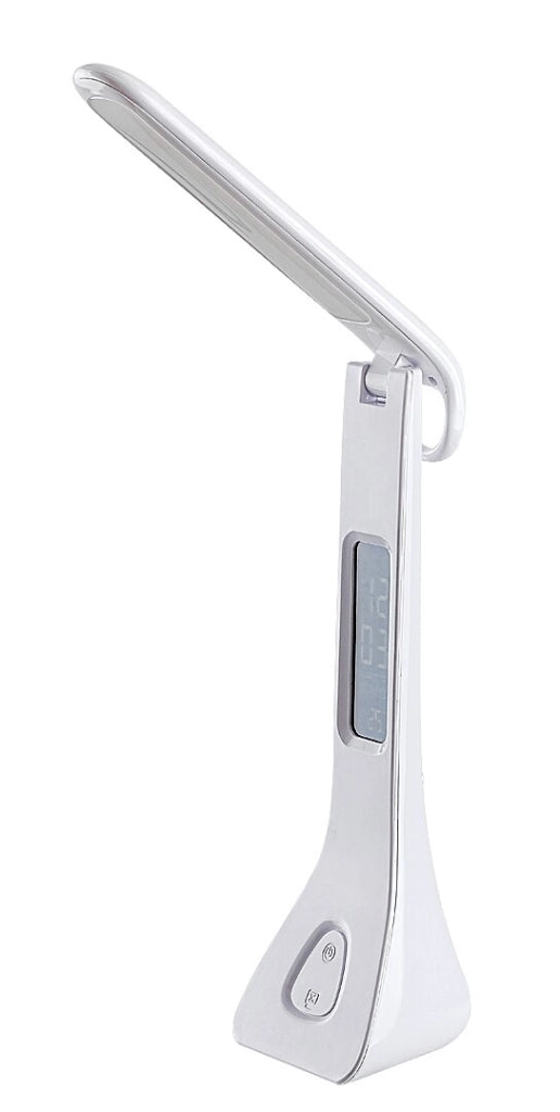 Lampada scrivania LED 7W con display bianca Rabalux