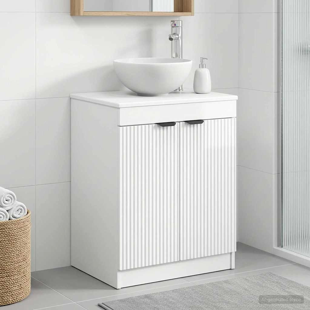 Mobile da Bagno Bianco Lucido 54 x 41 x 70 cm 890152