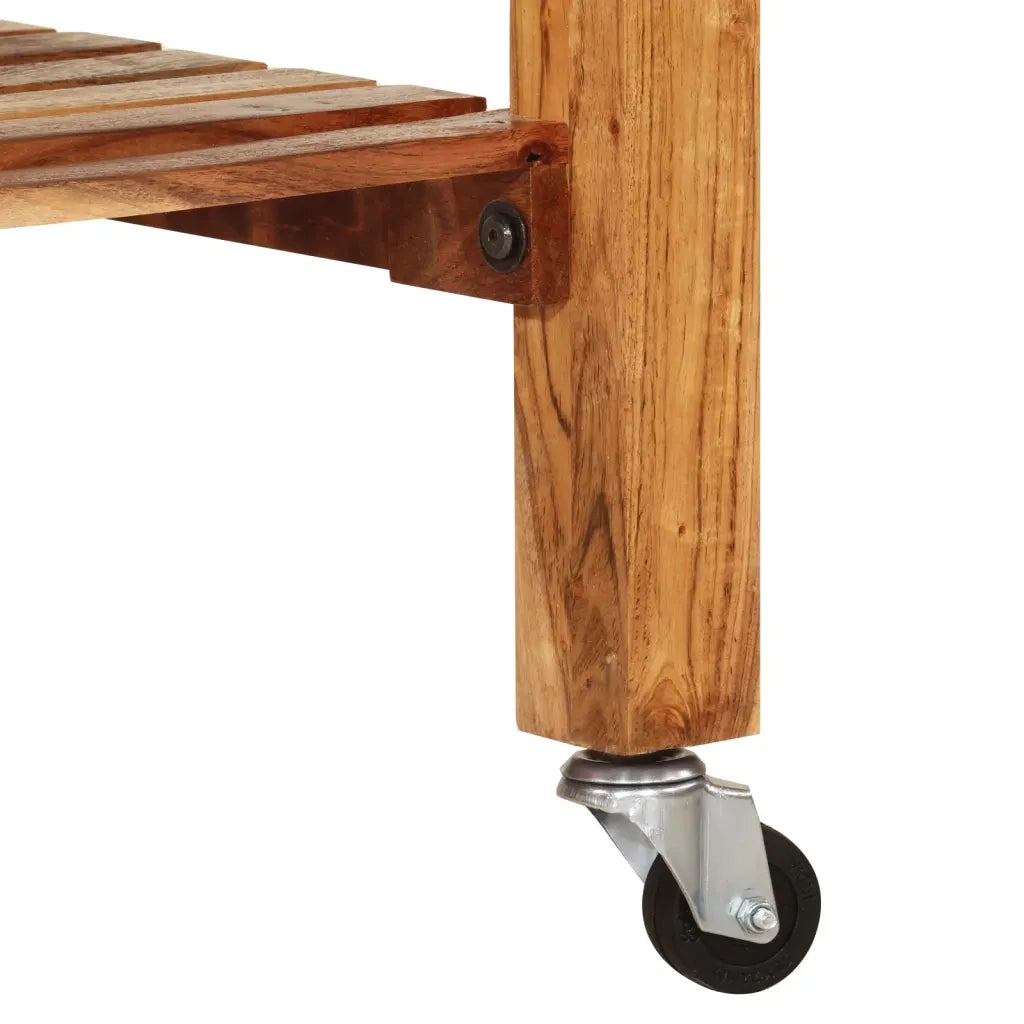 Carrello da Cucina 55x55x89 cm in Legno Massello di Acacia 355013