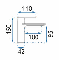 Rubinetto Da Lavabo Rea Storm Gold Low