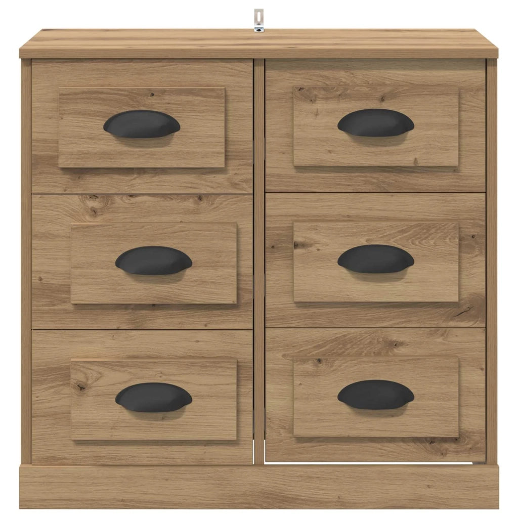 Credenza | Madia | Buffet da pranzo | Armadio da pranzo con cassetto Rovere artigianale 70 x 35,5 x 67,5 cm