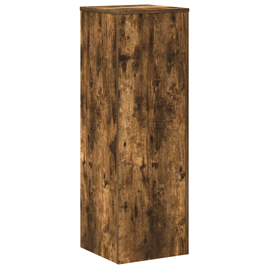 vidaXL Supporto per Piante Rovere Fumo 33x33x100 cm in Truciolato