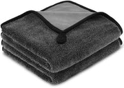 Set di 4 Asciugamani per Auto - Assorbenti 650 gsm - Microfibra - Leggeri e Senza Peli - Rapidi al Secche - Ideali per Auto e Motocicli - Asciugamani Microfibra