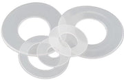 Slitte in plastica - Slitte per fissaggio - Nylon trasparente - M4 x 8,5 x 1,0 mm - 200 pezzi - Adatto per sanitario e automobilistico