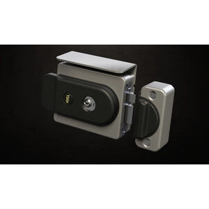 YALE 770 SERRATURA APPL ELETT P/FERRO E40/80 REV ARGENTO