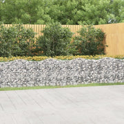 Gabbione ad Arco con Letto Rialzato 600x100x100cm Ferro Zincato 153556