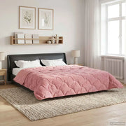 Duvet Invernale Rosa 200 x 200 cm Microfibra e Fleece Teddy