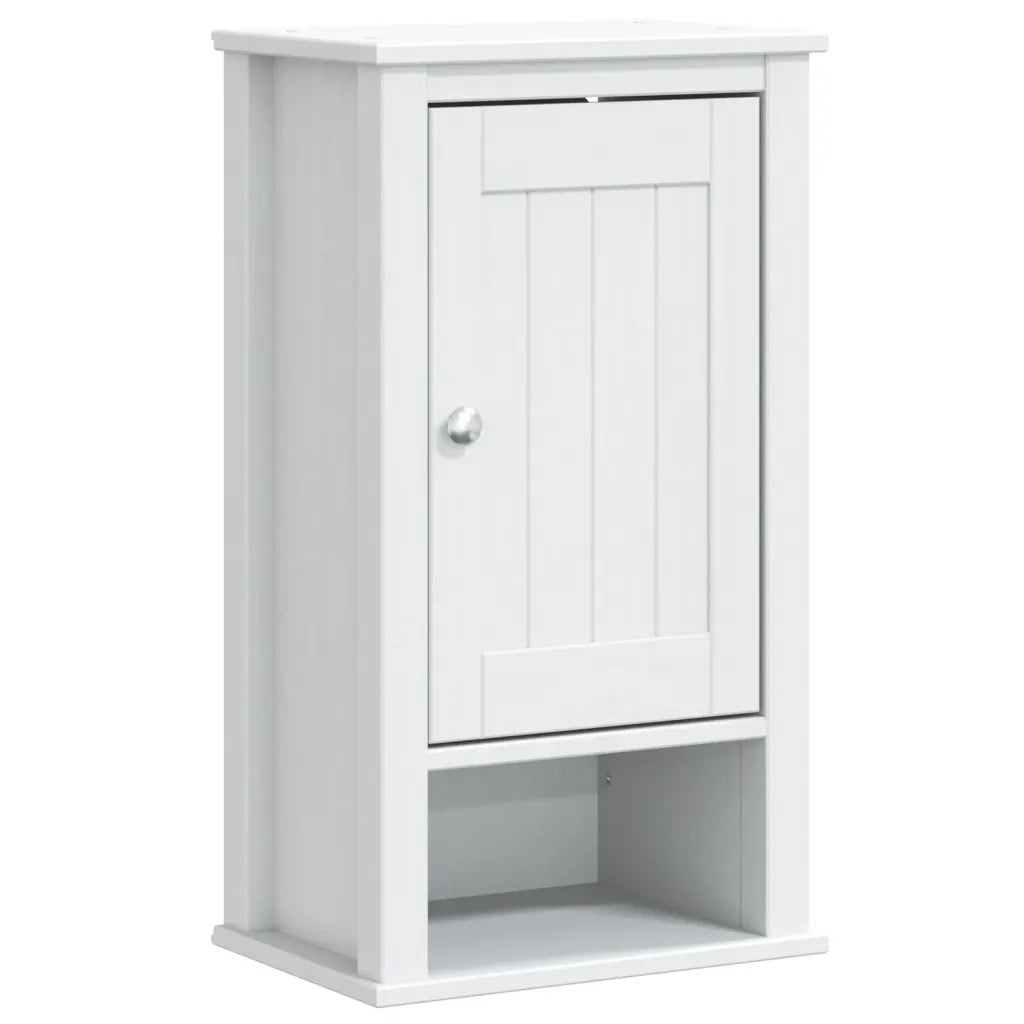 Set Mobili da Bagno 3 pz BERG Bianco in Legno Massello di Pino