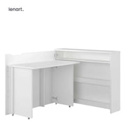 SCRIVANIA WORK CONCEPT CW 01L BIANCO LUCIDO SINISTRO