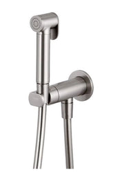 SET MISCELATORE CON DOCCETTA SHUT-OFF TONDO- Nichel Spazzolato- Remer- pezzi 1