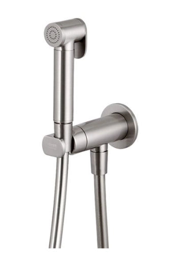 SET MISCELATORE CON DOCCETTA SHUT-OFF TONDO- Nichel Spazzolato- Remer- pezzi 1