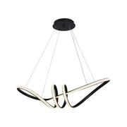 Lampada sospensione LED lineare 24W 3000K nera V-TAC VT-7798