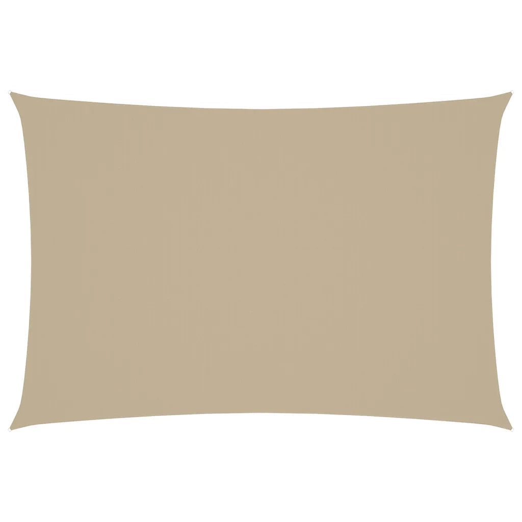 Parasole a Vela Oxford Rettangolare 3x5 m Beige 135157