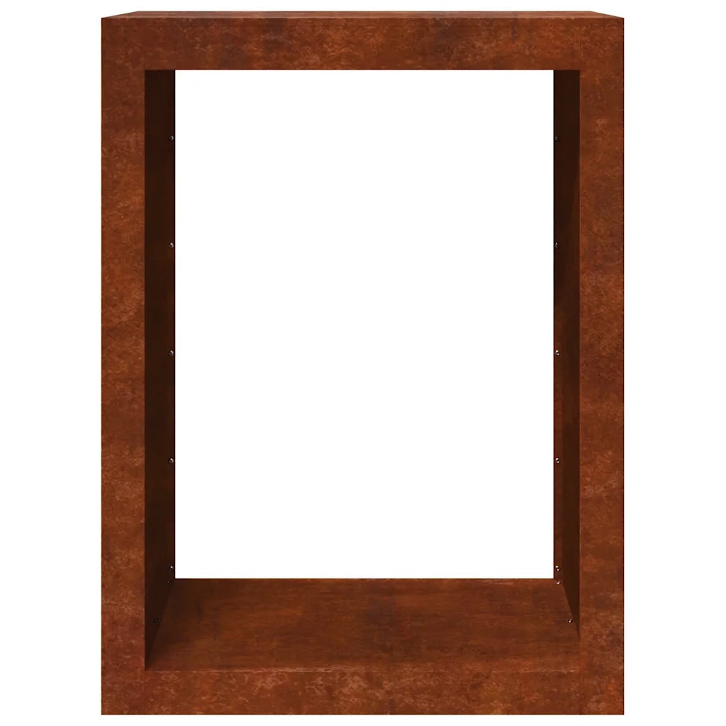 Portalegna 60x40x80 cm in Acciaio Corten CFW1321592