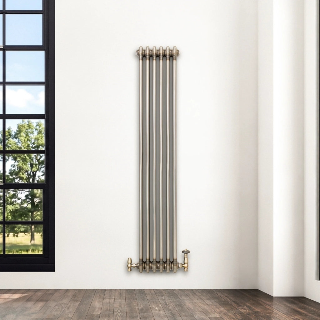 Radiatore 3 Colonne Verticale Metallo Grezzo 1500x290 mm