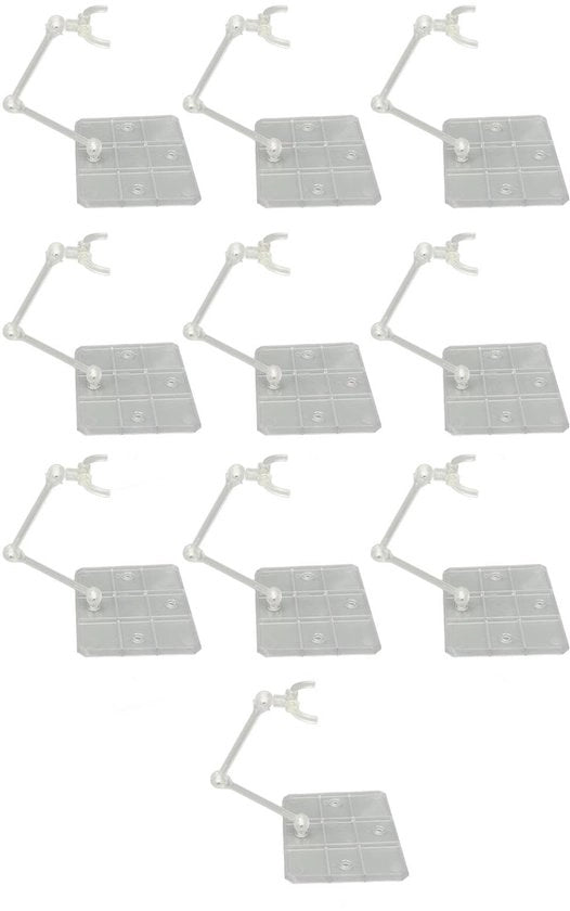 Scaffale per Modelli in Vetro - 10 Set - Supporto per Modelli - Presentazione di Figure - per Modelli da 6 pollici - Scaffale per Figure