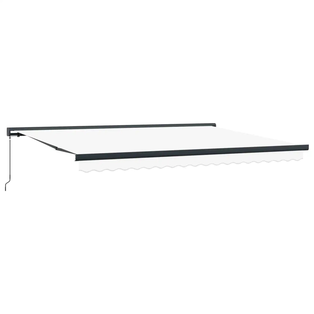 Tenda Retrattile Bianco 4 × 3 m Tela e Alluminio