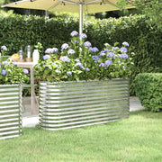 Letto Giardino Acciaio Zincato 152x40x68cm Argento 318897