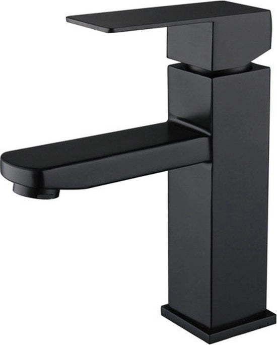 Faucetta da Lavabo Nero - Rubinetto da Cucina e da Bagno - Uso Giornaliero - Core di Ventola Ceramico - Dimensione Standard - Nero