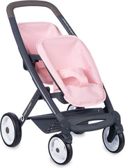 Carrello per Bambini con Pieghevollo per Doppie - per Bamboline e Bamboline - Ruote Silenziose e Multidirezionali - Borsa Portaoggetti - 253216 Rosso
