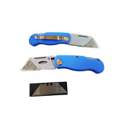 Trade Shop - Taglierino Professionale Cutter Con Tappo E Lame Acciaio Ricariche Per Elettronica Bricolage Modellismo -