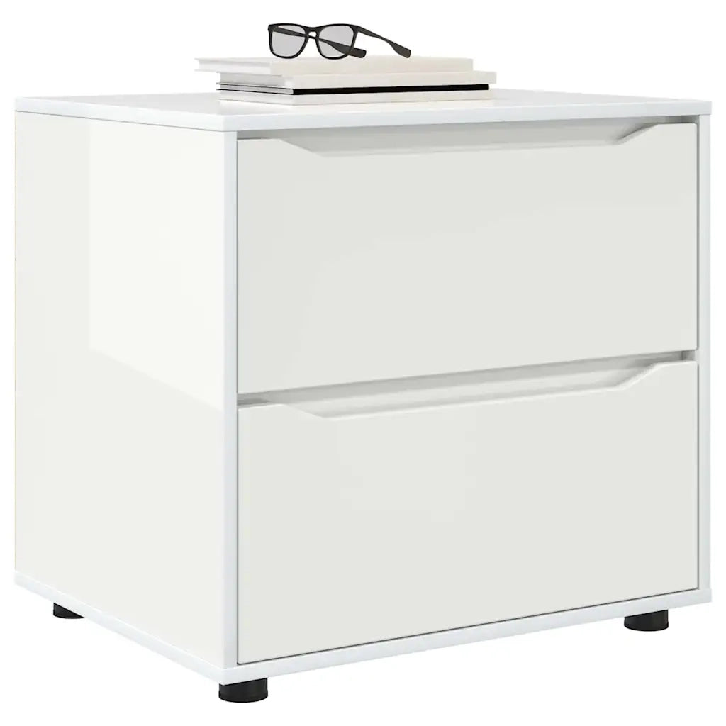 Armadio Bianco Lucido 60 x 48 x 57 cm Legno multistrato
