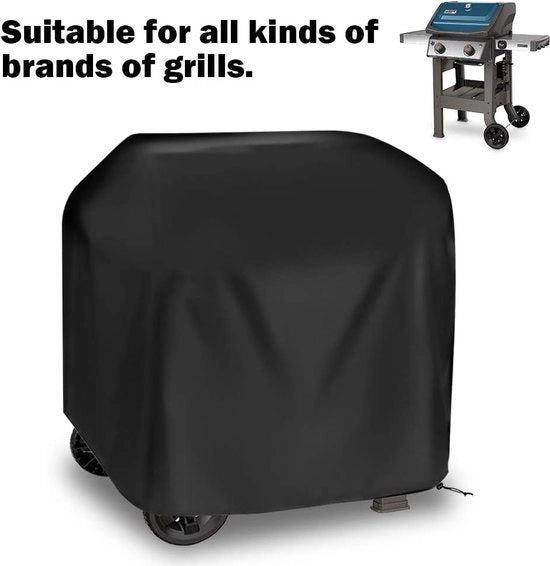 Cappotto impermeabile per barbecue | Protezione per griglia a gas | 105 x 49 x 102 cm | Nero