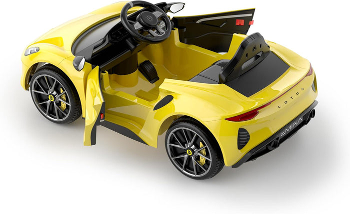 Macchina Elettrica per Bambini Licenza Ufficiale Lotus Emira 12V 4,5Ah Giallo