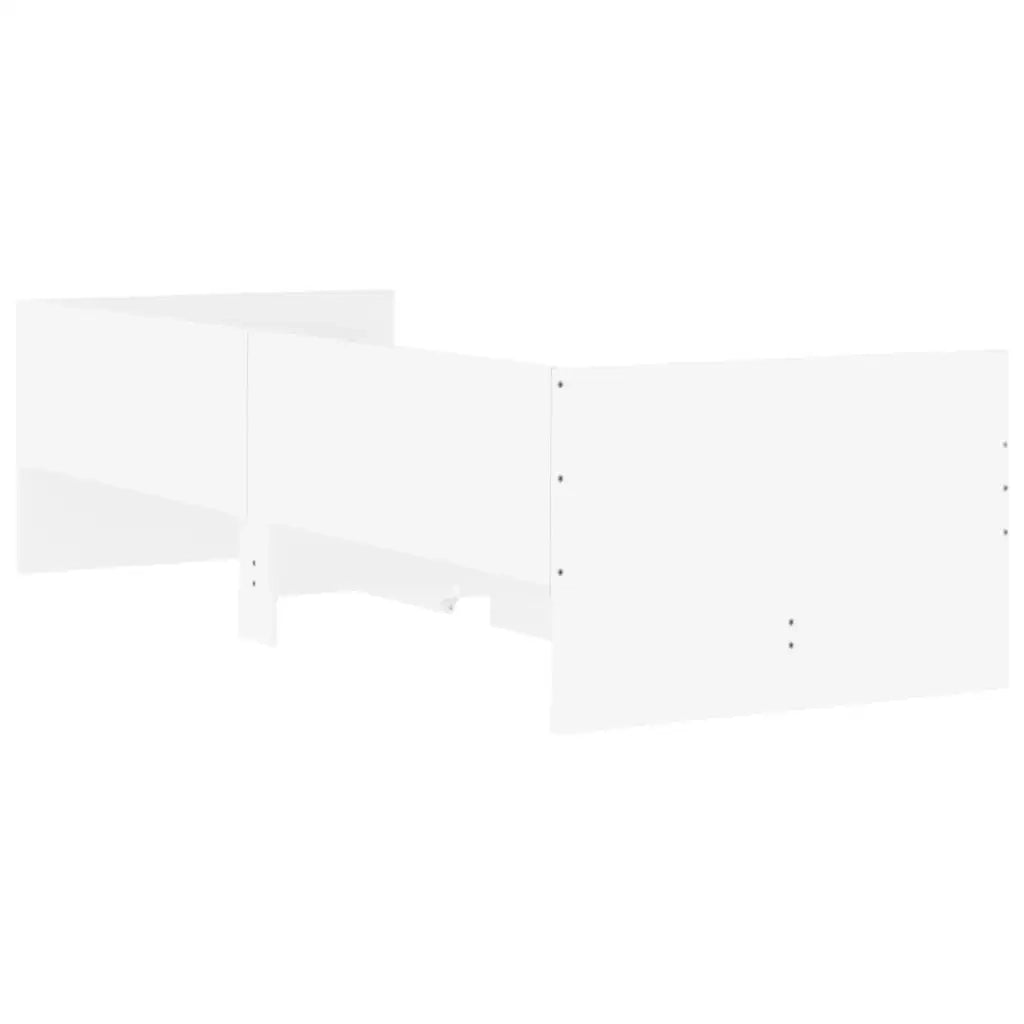 Giroletto con Cassetti-Struttura Letto con contenitore Bianco 90x190 cm 413644