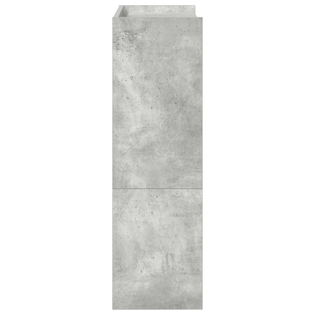 vidaXL Scarpiera Grigio Cemento 60x25x81 cm in Legno Multistrato